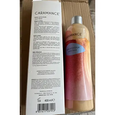 Photo de l’avis officiel: Caramance Bain Doucer Jasmin Epicé Crème de bain — risque: Risque chimique