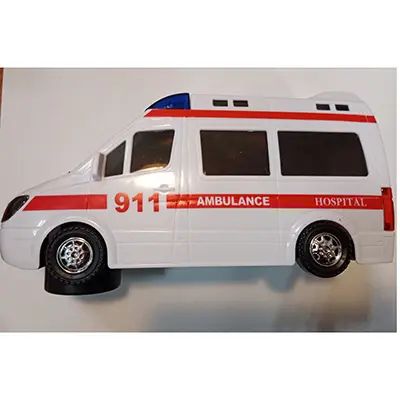 Photo from the official notice: RUIZHONGXING Ambulance toy car — environment risk