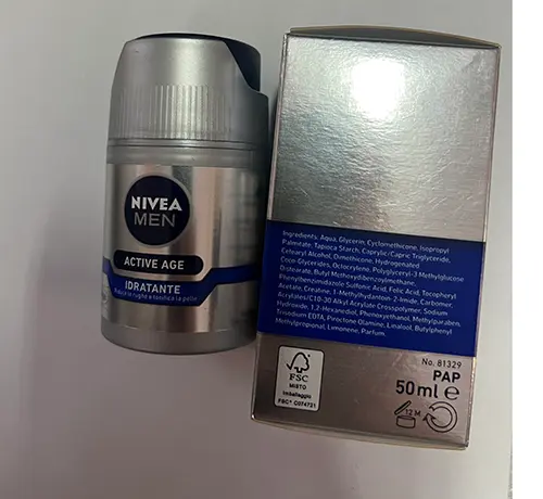 Photo de l’avis officiel: Nivea Nivea man active age idratante Crème pour le visage — risque: Risque chimique