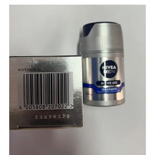 Photo de l’avis officiel: Nivea Nivea man active age idratante Crème pour le visage — risque: Risque chimique