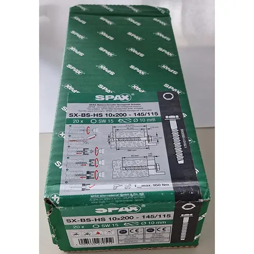 Foto del aviso oficial: SPAX Betonschraube  Kopfformen HS, SK, RK, RKG, IG, AG Tornillo de hormigón — riesgo: Lesiones