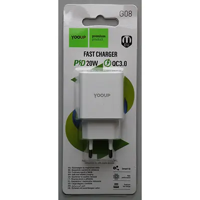 Photo de l’avis officiel: YOOUP FAST CHARGER Chargeur USB — risque: Choc électrique
