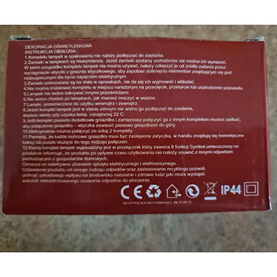 Photo de l’avis officiel: 100zarowek Chaîne d’éclairage — risque: Choc électrique (A12/00761/24)