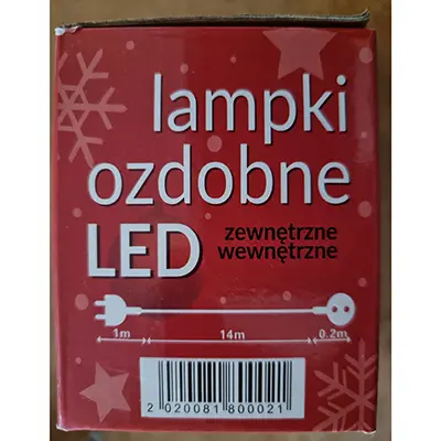 Photo de l’avis officiel: 200LED Chaîne d’éclairage — risque: Choc électrique