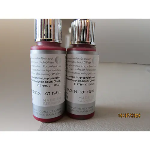Photo de l’avis officiel: Purebeau Purebeau „Cranberry“ Maquillage permanent — risque: Risque chimique