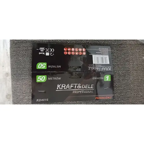 Photo de l’avis officiel: Kraft&amp;Dele Extension cord Rallonge — risque: Choc électrique