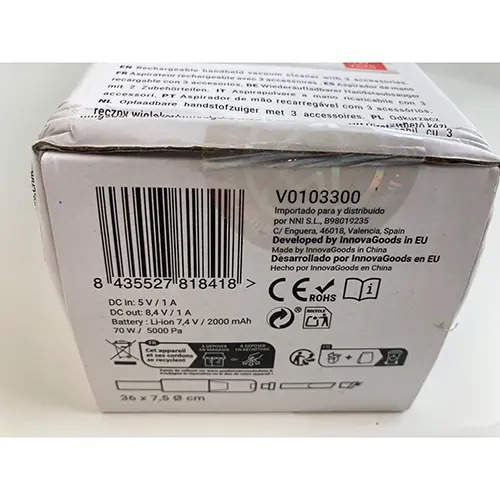 Foto uit de officiële melding: Innovagoods Calmagner Electromagnetic Neck &amp; Back Massager Massageapparaat — risico: Milieu