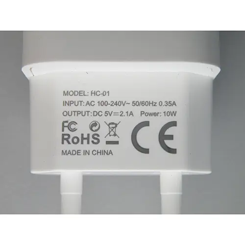 Foto dell’avviso ufficiale: INKAX INTELLIGENT TRAVEL CHARGER Caricabatterie USB — rischio: Scossa elettrica (A12/00829/24)