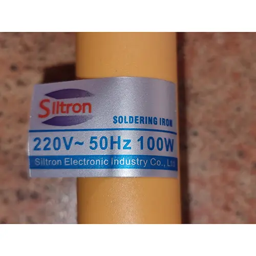 Foto do aviso oficial: Siltron Siltron soldering iron Ferro de soldar — risco: Choque elétrico