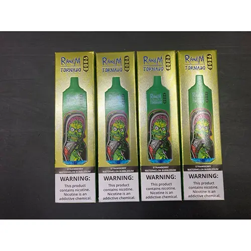 Photo de l’avis officiel: RandM TORNADO 9000 Cigarette électronique jetable — risque: Risque chimique (A12/00874/24)