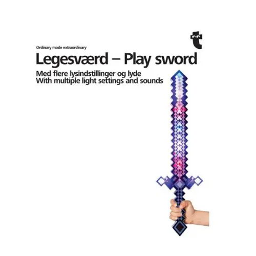 Photo de l’avis officiel: Flying Tiger Copenhagen SWORD WITH LIGHT AND SOUND Épée de jouet avec batterie — risque: Risque chimique & Étouffement
