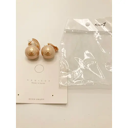 Foto dell’avviso ufficiale: Han Kou Design by Korea Han Kou earrings Orecchini — rischio: Rischio chimico (INFO/00065/24)