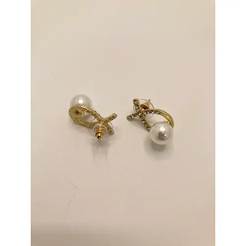 Photo de l’avis officiel: Fashion Earrings with pearls Boucles — risque: Risque chimique