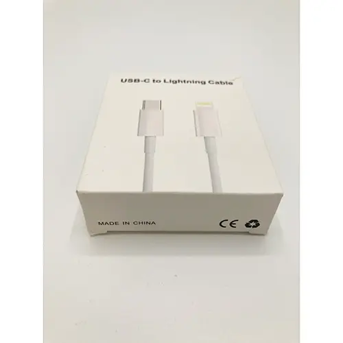 Foto do aviso oficial: USB-C to Lightning Cable Cabo USB — risco: Ambiente