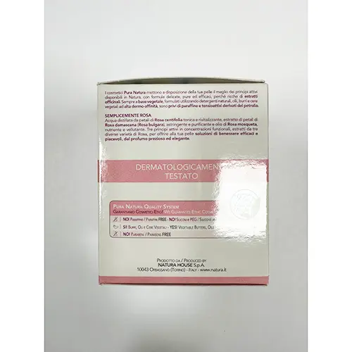 Photo de l’avis officiel: NATURA HOUSE PURA NATURA SEMPLICEMENTE ROSE GESICHTCREME Crème pour le visage — risque: Risque chimique