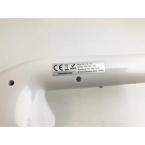 Foto uit de officiële melding: Innovagoods Funsker Multifunctiona Wireless Speaker Draadloze luidspreker — risico: Chemische risico's & Milieu