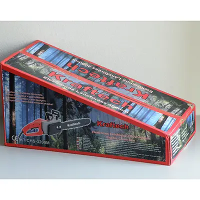 Photo de l’avis officiel: Kraftech Elektromos Láncfűrész / Electric Chain Saw Tronçonneuse électrique — risque: Coupures & Blessures