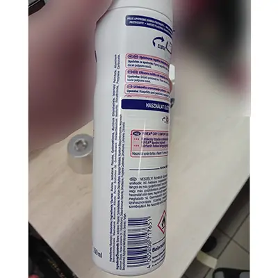 Photo de l’avis officiel: Nivea Anti-perspirant dry comfort PLUS Déodorant — risque: Risque chimique