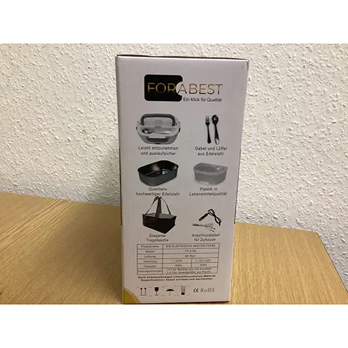 Photo de l’avis officiel: FORABEST Die Elektrische Brotzeitdose Boîte à lunch électrique — risque: Choc électrique