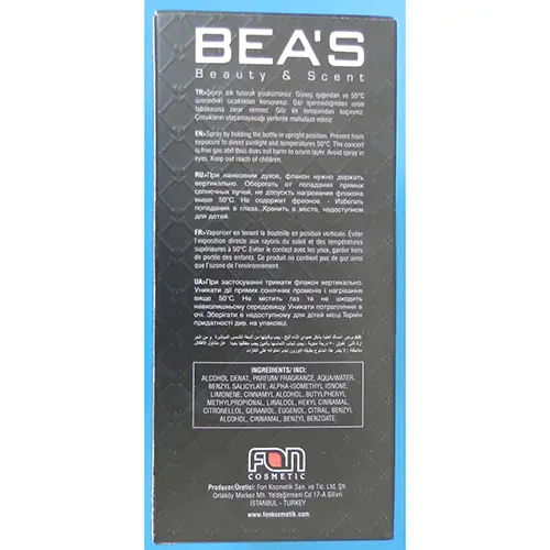 Photo de l’avis officiel: BEA'S BEA'S U 704 Parfum — risque: Risque chimique