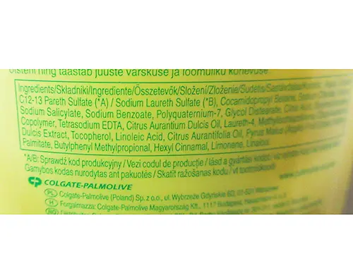 Foto dell’avviso ufficiale: Palmolive Shampoo — rischio: Rischio chimico