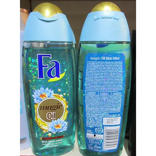 Photo de l’avis officiel: FA Shower gel magic Oil blue lotus scent 250ml Gel douche — risque: Risque chimique
