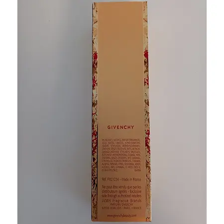 Photo de l’avis officiel: Givenchy 100ml Parfum — risque: Risque chimique