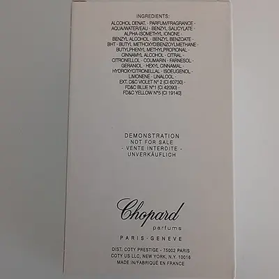 Foto dell’avviso ufficiale: Chopard WISH CHOPARD Profumo — rischio: Rischio chimico