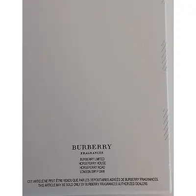 Photo de l’avis officiel: Burberry The Beat Eau de toilette — risque: Risque chimique