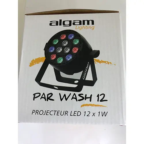 Photo de l’avis officiel: Algam lighting Algam Projecteur PAR WASH 12 Projecteur LED — risque: Environnement