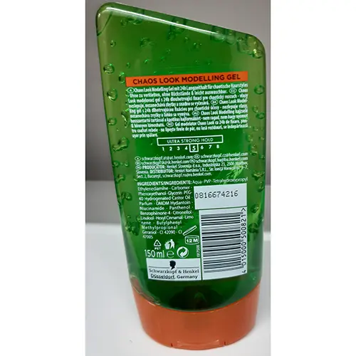 Foto dell’avviso ufficiale: Schwarzkopf/Taft CHAOS LOOK MODELLING GEL Gel per capelli — rischio: Rischio chimico