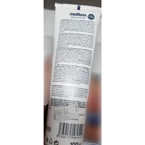 Foto dell’avviso ufficiale: medilona Hand Cream for every day Crema per le mani — rischio: Rischio chimico