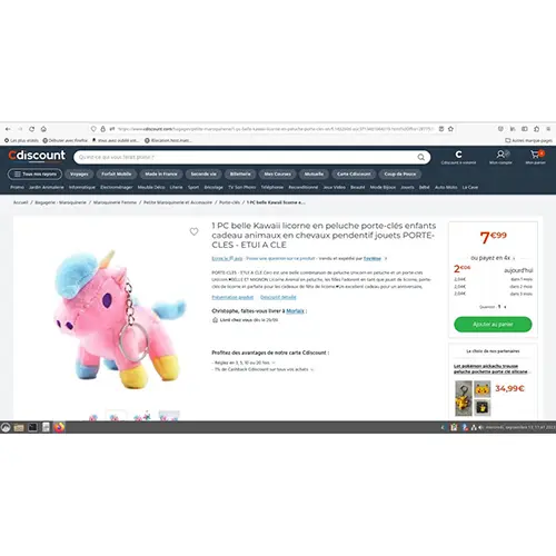 Foto uit de officiële melding: 1 PC belle kawaii licorne en peluche porte-clés enfants cadeau animaux en chevaux pendentif Zacht speelgoed me — risico: Verstikking door inslikken & Verstikking door zuurstofgebrek