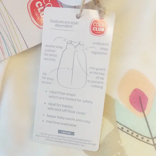 Photo de l’avis officiel: COOL CLUB by SMYK Sleeping Bag Sac de couchage bébé — risque: Suffocation