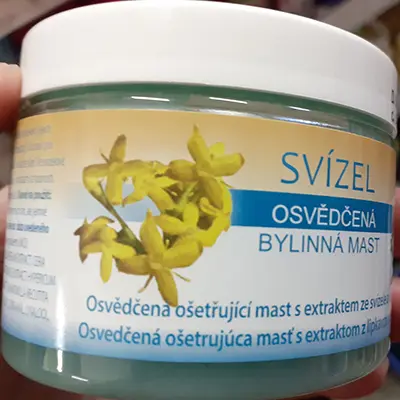 Photo from the official notice: SVÍZEL SVÍZEL proven herbal ointment with clove extract and beeswax — chemical risk