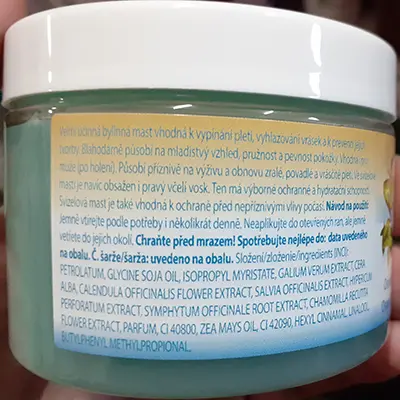 Photo from the official notice: SVÍZEL SVÍZEL proven herbal ointment with clove extract and beeswax — chemical risk