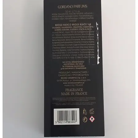 Foto dell’avviso ufficiale: GORDANO PARFUMS MARCO BROSSI Eau de toilette — rischio: Rischio chimico