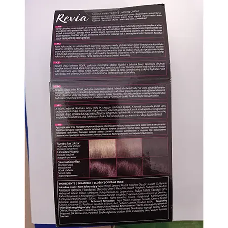 Foto dell’avviso ufficiale: Revia N°09 WILD PLUM HAIR DYE Tinture per capelli — rischio: Rischio chimico