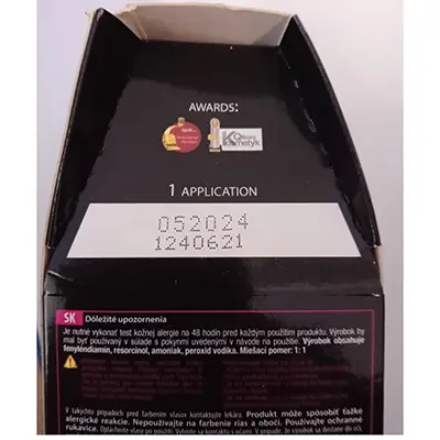 Foto dell’avviso ufficiale: Revia N°09 WILD PLUM HAIR DYE Tinture per capelli — rischio: Rischio chimico
