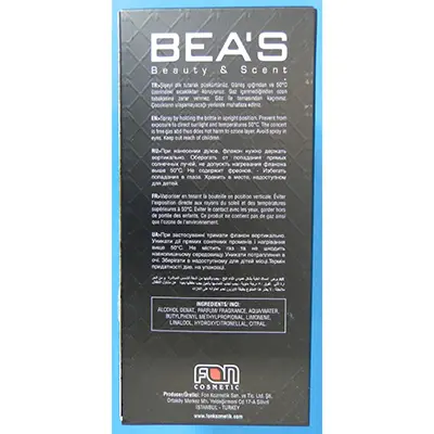 Photo de l’avis officiel: BEA’S Beauty &amp; Scent Parfum — risque: Risque chimique