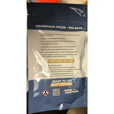 Photo de l’avis officiel: Ferber Painting Cockroach killer Produit antiparasitaire — risque: Risque chimique