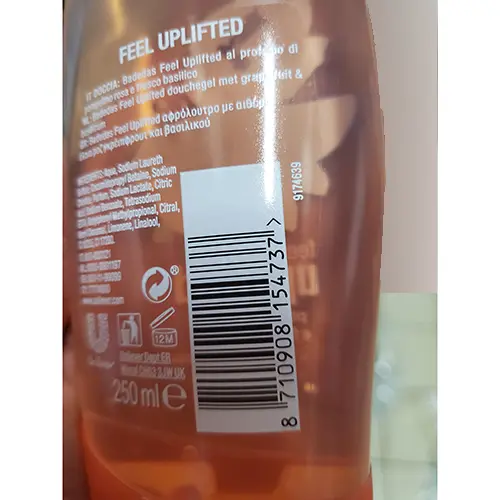 Photo de l’avis officiel: Badedas Pompelmo rosa e fresco basilico Mousse de douche — risque: Risque chimique