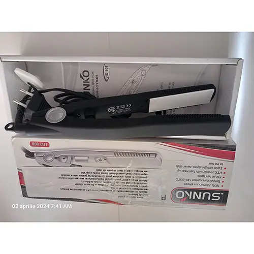 Foto do aviso oficial: SUNKO Professional hair iron Produtos de alisamento do cabelo — risco: Choque elétrico