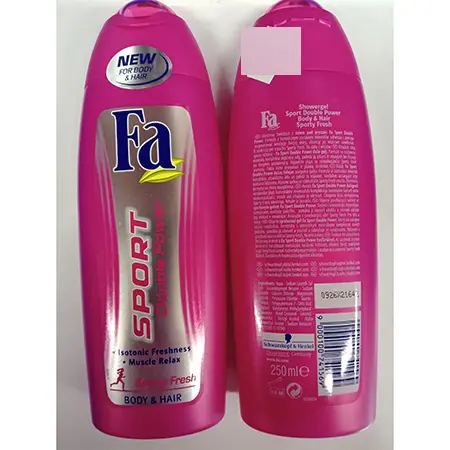 Foto dell’avviso ufficiale: FA Fa SPORT Double Power BODY &amp; HAIR Gel doccia — rischio: Rischio chimico (A12/01151/24)