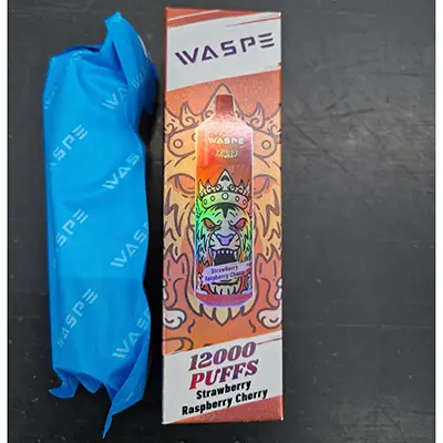 Photo de l’avis officiel: WASPE WASPE, Strawberry Raspberry Cherry Cigarette électronique jetable — risque: Risque chimique