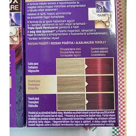 Foto dell’avviso ufficiale: PALETTE INTENSIVE COLOR CREME Tinture per capelli — rischio: Rischio chimico