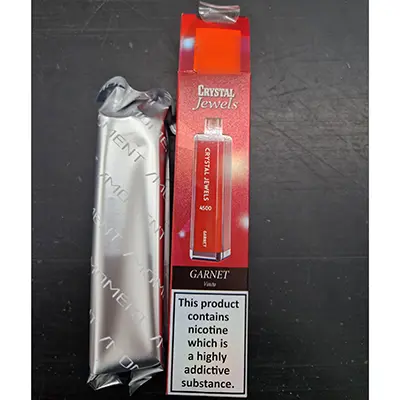 Photo de l’avis officiel: IMOMENT CRYSTAL JEWELS, GARNET Cigarette électronique jetable — risque: Risque chimique