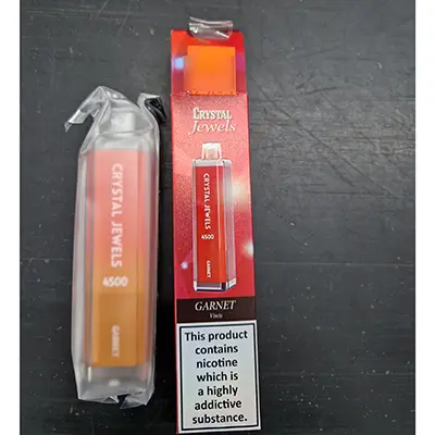 Photo de l’avis officiel: IMOMENT CRYSTAL JEWELS, GARNET Cigarette électronique jetable — risque: Risque chimique