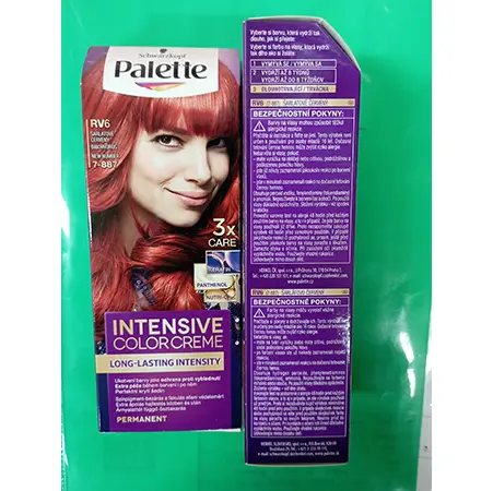 Foto aus der offiziellen Meldung: PALETTE Long-lasting and intense color, extra care during Haarfärbemittel — Risiko: Chemikalie