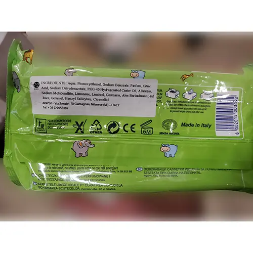 Foto dell’avviso ufficiale: Baby 2000 Aloe vera Salviette per neonati — rischio: Rischio chimico